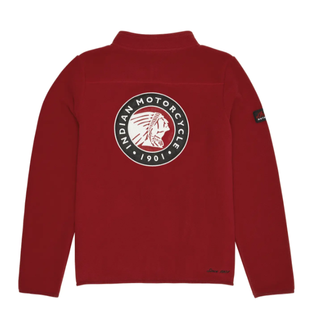 Women's Zip Thru Fleece Top, Red