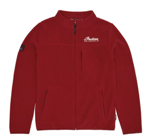 Women's Zip Thru Fleece Top, Red