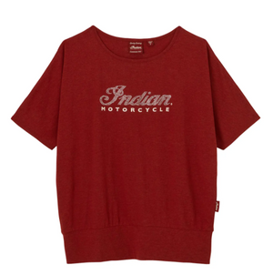 Women's Script Diamante Banded T-Shirt, Red
