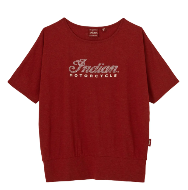 Women's Script Diamante Banded T-Shirt, Red