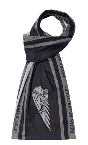 Headdress Cotton Linen Scarf, Black