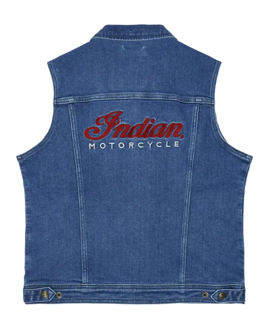 Women's Portland Denim Vest, Blue