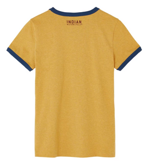 Women's Watercolor Ringer T-Shirt, Yellow