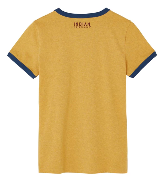 Women's Watercolor Ringer T-Shirt, Yellow