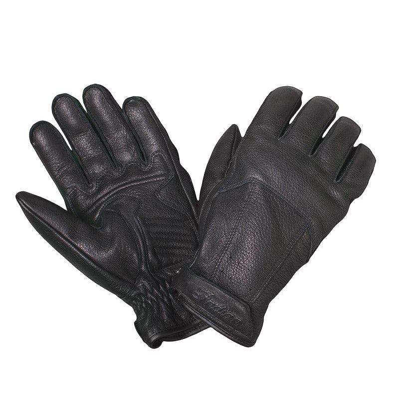Men's Leather Classic Riding Gloves, Black