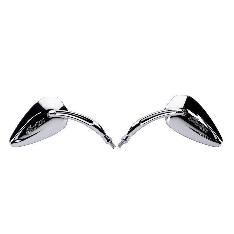 Pinnacle Mirrors in Chrome, Pair – Indian Motorcycle Orange County