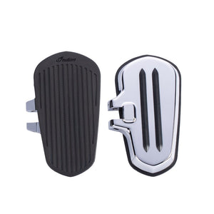 Passenger Floorboards with Pads in Chrome, Pair (Heavyweight)