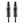 Load image into Gallery viewer, Fox® Two Pre-Loaded Performance Shocks, Black (Scout)
