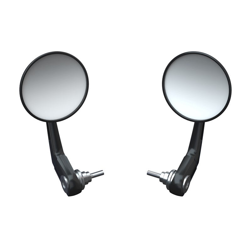 Bar End Mirror and Mount Kit in Black, Pair (Scout)