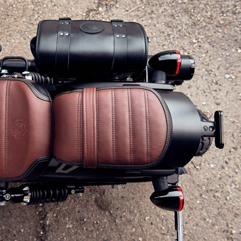 Genuine Leather Passenger Seat, Brown