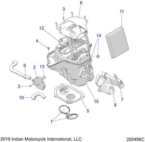 Indian Motorcycle Air Filter, Genuine OEM Part 7082325 (FTR)