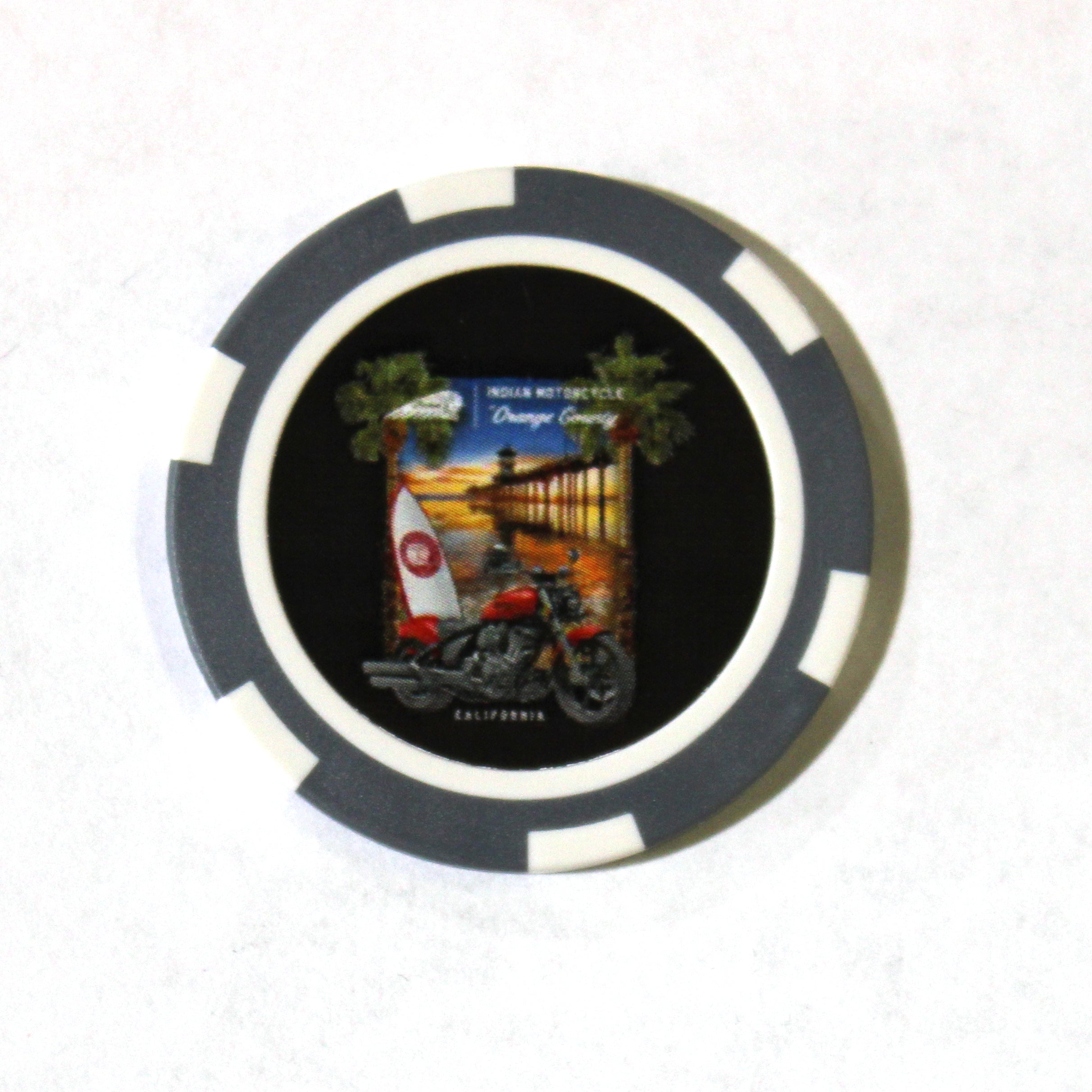 INDIAN MOTORCYCLE DEALER POKER CHIPS Indian Motorcycle Orange County